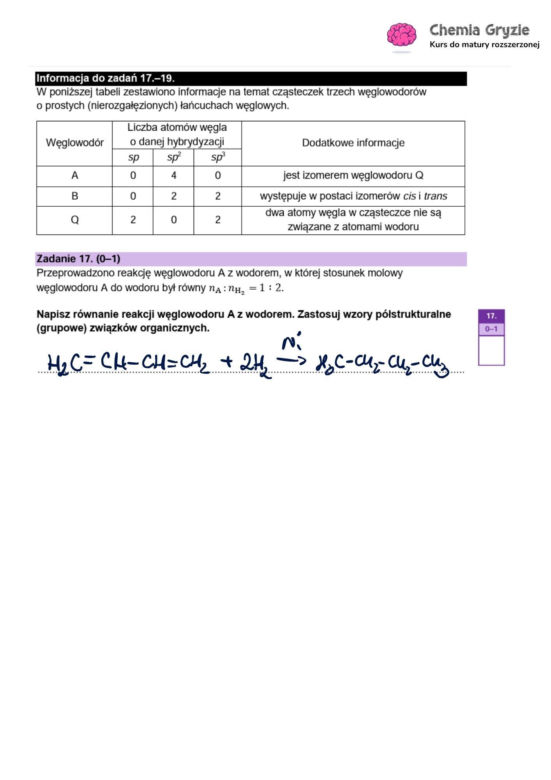 Matura próbna CKE 2026 - chemia. Poprawne odpowiedzi