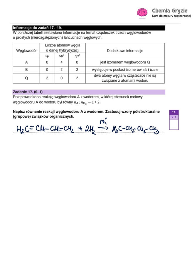 Matura próbna CKE 2026 - chemia. Poprawne odpowiedzi