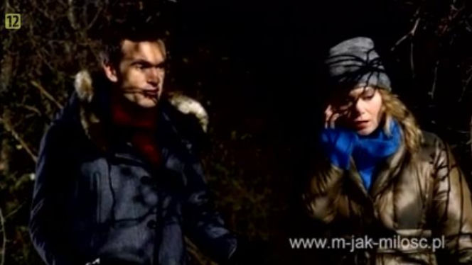 M jak miłość odc. 1056. Anna (Tamara Arciuch), Chris (Mariusz Zaniewski)