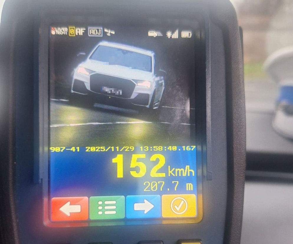 Jechał 152 km/h na obszarze zabudowanym! Kierowca audi słono zapłacił za brawurę!
