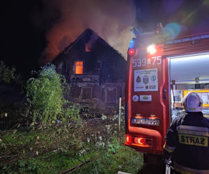 Pożar w Kłobuczynie na Dolnym Śląsku