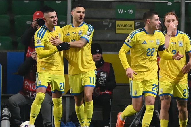 Transparenty na meczu Ukraina - Islandia