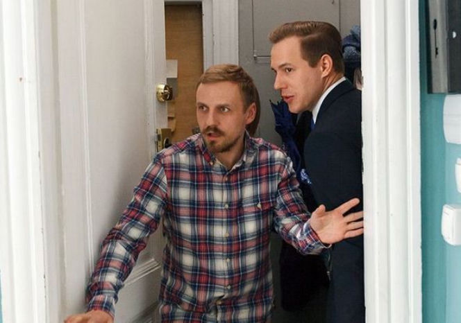 O mnie się nie martw 4 odc. 13. Krzysiek (Paweł Domagała), Marcin (Stefan Pawłowski)