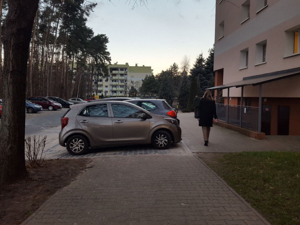 Parkingowy absurd na osiedlu Rejtana w Lesznie 
