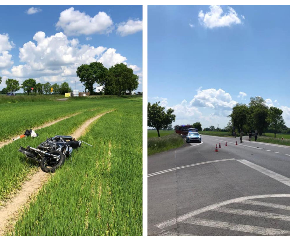 Drogowy koszmar pod Chełmżą. Straszna śmierć młodego motocyklisty na DK 91