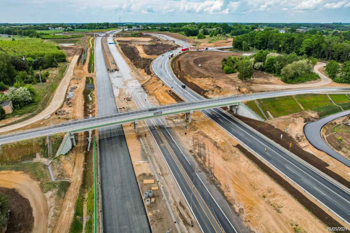 Tak wygląda plac budowy autostrady A2 od węzła Siedlce Zachód do węzła Siedlce Południe 