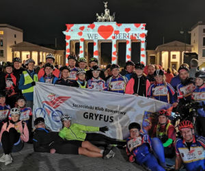 Szczecińscy rowerzyści na Festiwalu Światła w Berlinie