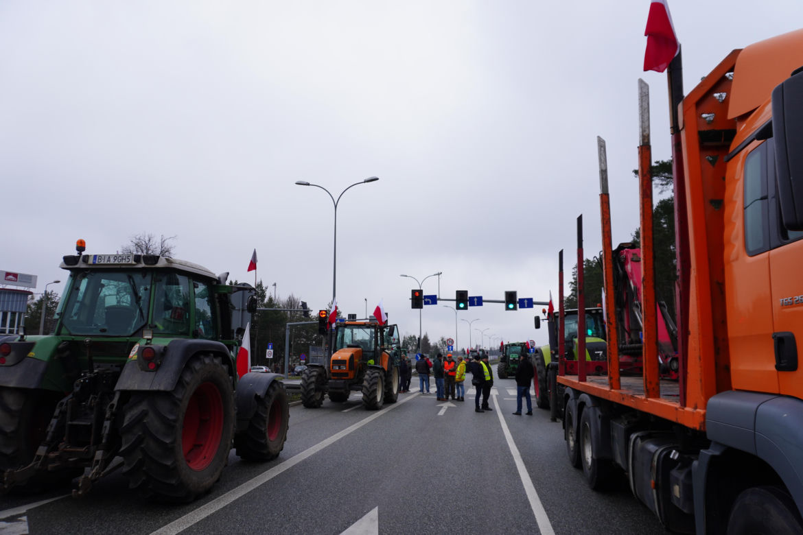 Protest rolników wokół Białegostoku - 20 marca 2024