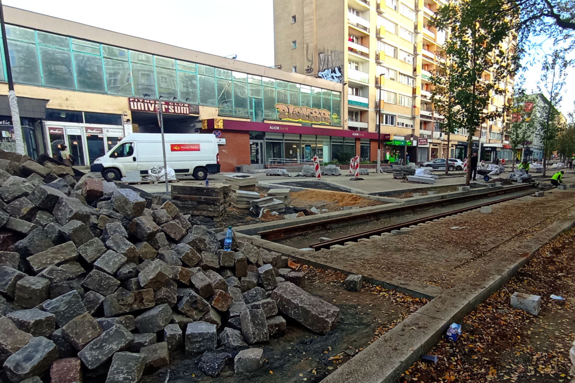 Tory tramwajowe wracają na aleję Wojska Polskiego