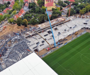 Budowa stadionu w Szczecinie - wrzesień 2021