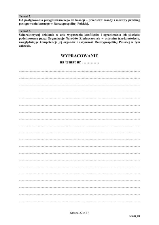 Matura z WOSu 2020. Zobacz ARKUSZ CKE