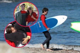 Maciej Musiał w objęciach tajemniczej brunetki. Ogrzewała go swoim ciałem. Ile tam czułości!