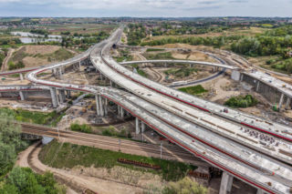 Budowa węzła Mistrzejowice na S7
