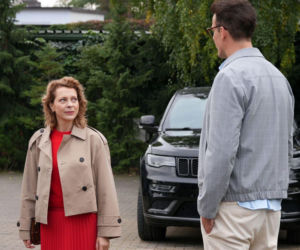 Barwy szczęścia, odc. 3320. Dorota Kujawiak (Karina Seweryn), Radomir (Łukasz Wójcik)