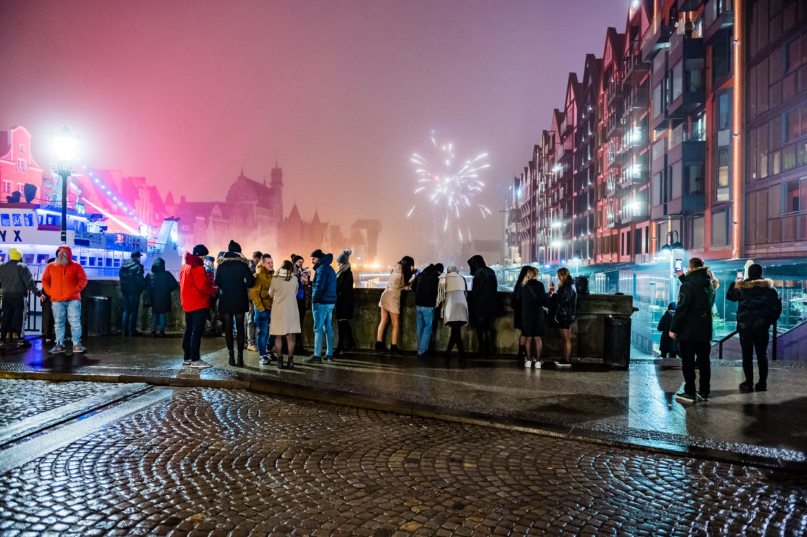 Sylwester 2020. Gdańsk opustoszał! ZIelony Most [ZDJĘCIA]