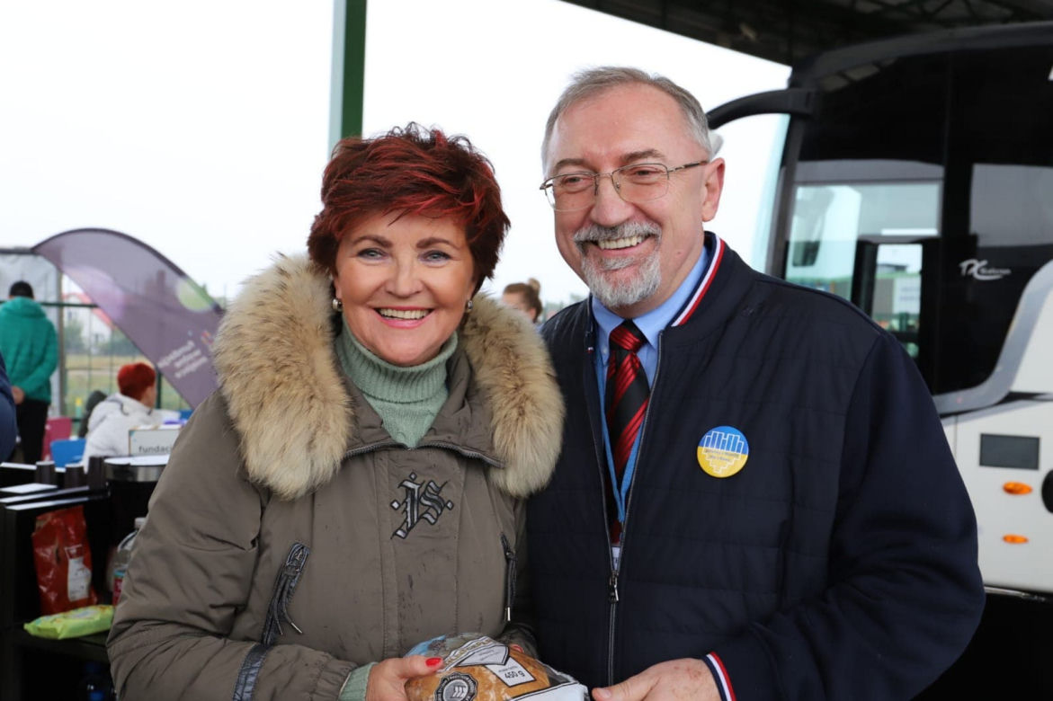 Jolanta Kwaśniewska gotowała dla uchodźców