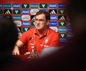 Jan Urban na meczu Malta - Polska