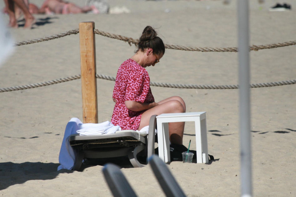Katarzyna Herman na plaży