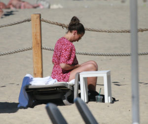 Katarzyna Herman na plaży