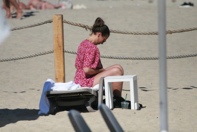 Katarzyna Herman na plaży