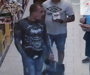 Bytom: Wybiegł ze sklepu z flaszką, po drodze skasował drzwi. Policja szuka sprawcy [ZDJĘCIA]