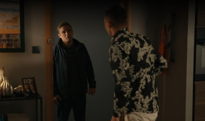 Barwy szczęścia odc. 3341. Darek Janicki (Andrzej Niemyt), Hubert (Marek Molak)