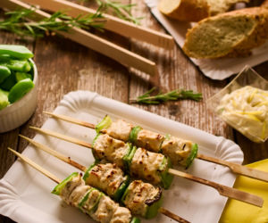 Souvlaki z piersi kurczaka - czyli szaszłyki na sposób grecki