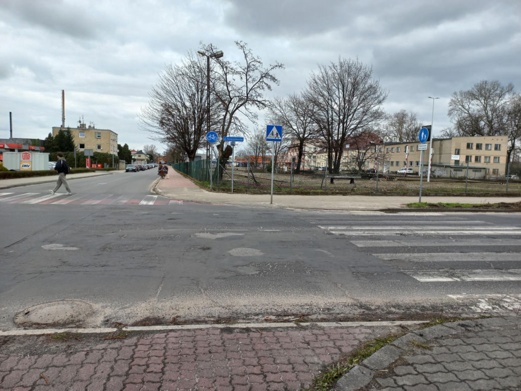 Ulica Święciechowska w Lesznie przed remontem