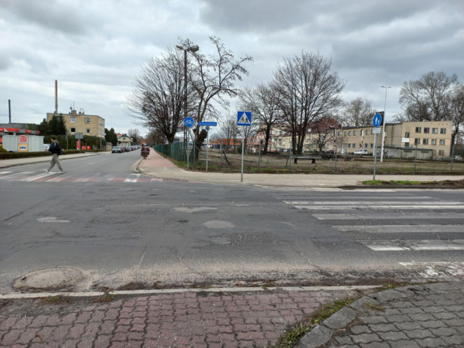 Ulica Święciechowska w Lesznie przed remontem