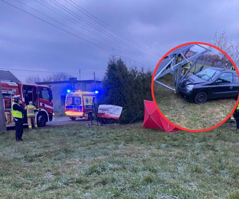 Zmarł za kierownicą w Radlinie. Nagle zjechał z drogi