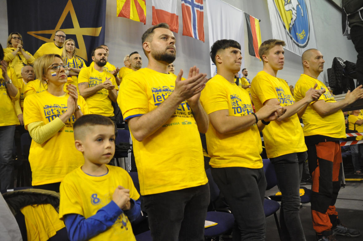 Kibice na meczu Industria Kielce - SC Magdeburg