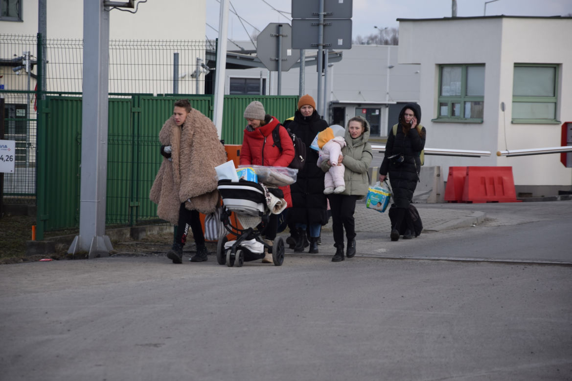 "Tłumy na przejściu granicznym w Medyce"