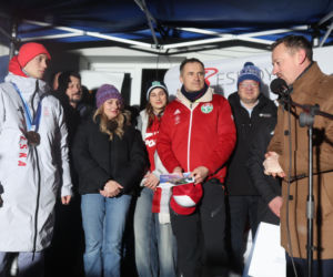 Kacper Tomasiak powitany po IO w rodzinnych stronach