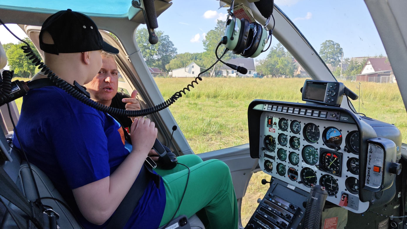 Lot helikopterem - akcja charytatywna 