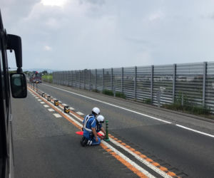 Pożar autokaru lekkoatletów w Tokio