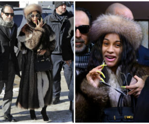 Cardi B w futrze