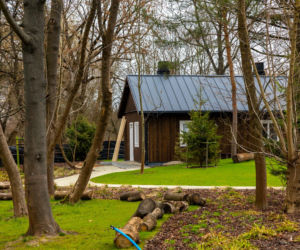 Domki fińskie na Polu Mokotowskim w Warszawie