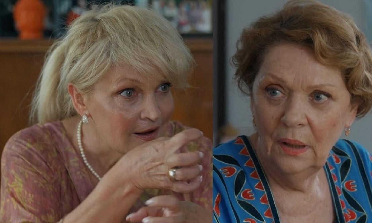 Barwy szczęścia, odcinek 3306. Małgorzata (Adrianna Biedrzyńska), Dżo (Elżbieta Jarosik)