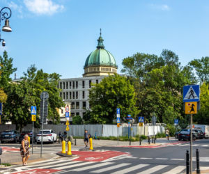 Plac budowy Roma Tower w Warszawie