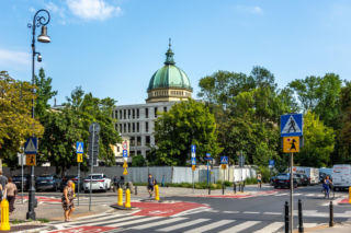 Plac budowy Roma Tower w Warszawie