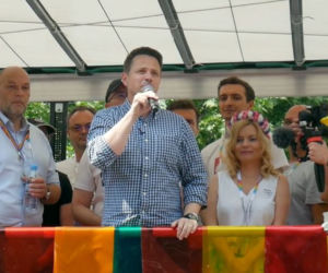 Rafał Trzaskowski na Paradzie Równości, 2019r.