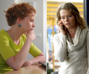M jak miłość odc. 1003. Ewa (Dominika Kluźniak), Anna (Tamara Arciuch)