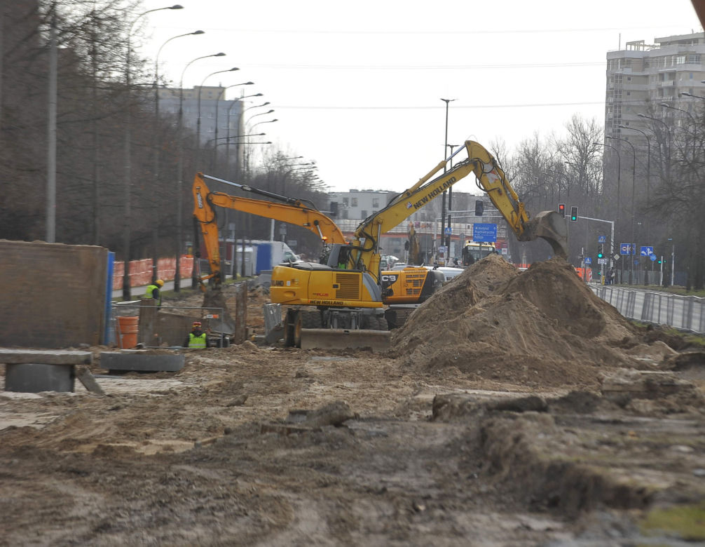 Tak wygląda budowa tramwaju do Wilanowa
