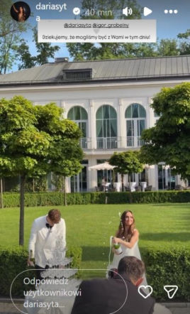 Tak hulały gwiazdy na weselu Darii Sytej i Igora Grobelnego. Szampan lał się strumieniami!