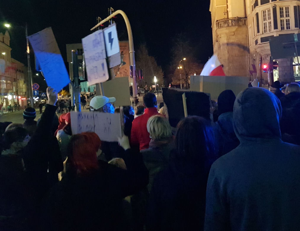 Protesty kobiet w Olsztynie