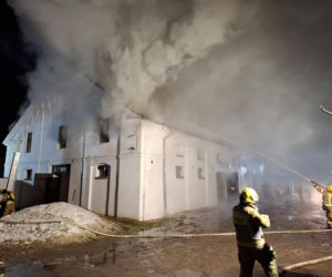 Pożar stadniny w Mosznie