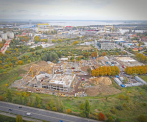 Budowa Fabryki Wody - październik 2020