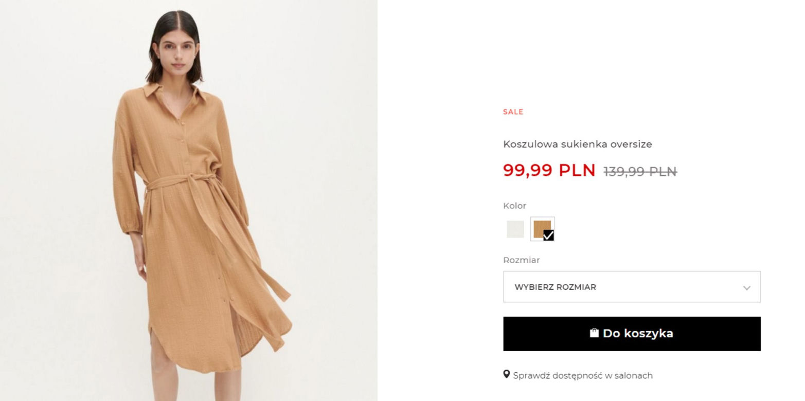 letnie sukienki z wyprzedaży Reserved