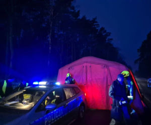 Na trasie Wyszków-Łochów na DK 62 doszło do wypadku autobusu