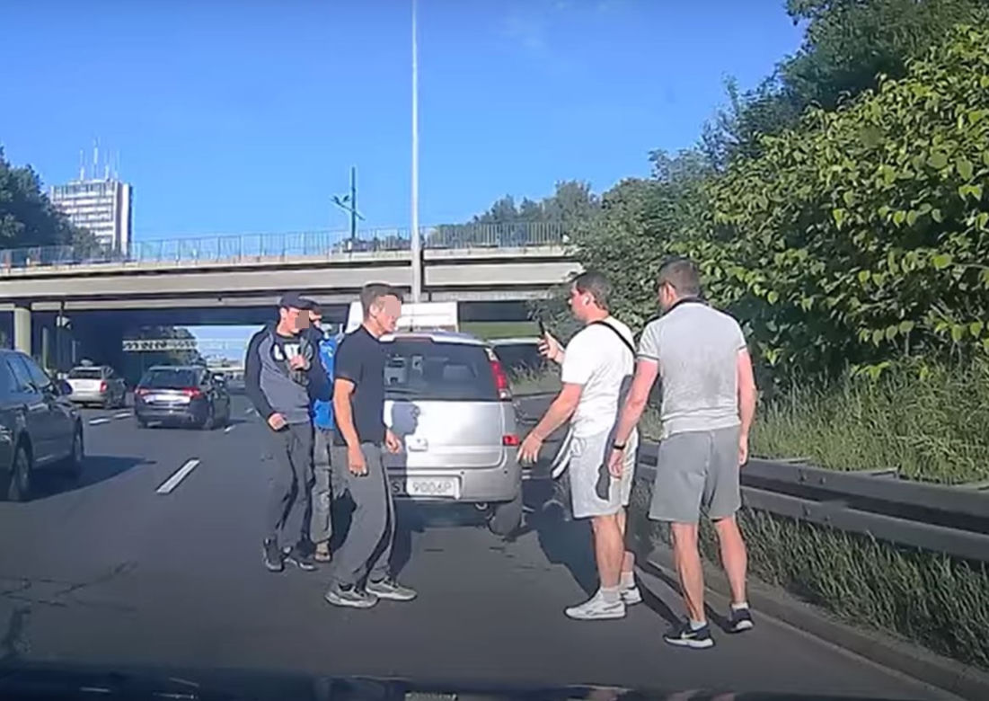 Awantura na A4 w Katowicach